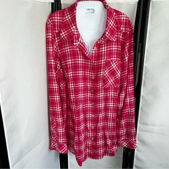 Lizzie Washable Crinkle Gauze Button Up Long Sleeve Shirt - Picture 1 of 6